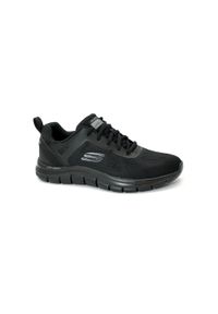 skechers - Buty do biegania męskie Skechers 232698BBK. Kolor: czarny. Materiał: guma, syntetyk, materiał. Sport: fitness