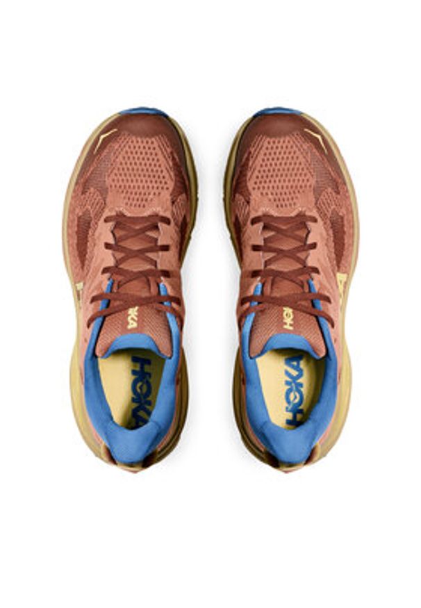 HOKA - Hoka Buty do biegania Challenger 8 1168716 Brązowy. Kolor: brązowy. Materiał: materiał