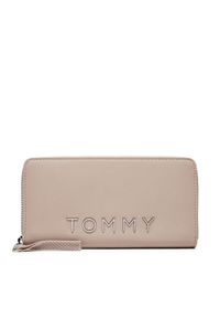 Tommy Jeans Duży Portfel Damski AW0AW16485 Écru. Materiał: skóra