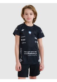 4f - 4F Koszulka meczowa replika domowa z sezonu 2024/25 dziecięca 4F x Czarni Radom - multikolor 110/116. Okazja: do domu. Kolor: wielokolorowy. Materiał: dzianina, włókno, materiał, syntetyk. Wzór: gładki, ze splotem. Sezon: lato. Styl: klasyczny, sportowy