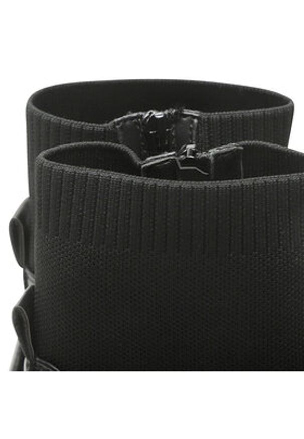 Jenny Fairy Botki WS3180-1 Czarny. Kolor: czarny. Materiał: skóra