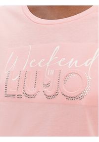 Liu Jo Sport T-Shirt TA6252 JS923 Różowy Regular Fit. Kolor: różowy. Materiał: bawełna. Styl: sportowy #4