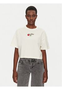 Converse T-Shirt Thorned 10028306-A01 Écru Oversize. Materiał: bawełna #1