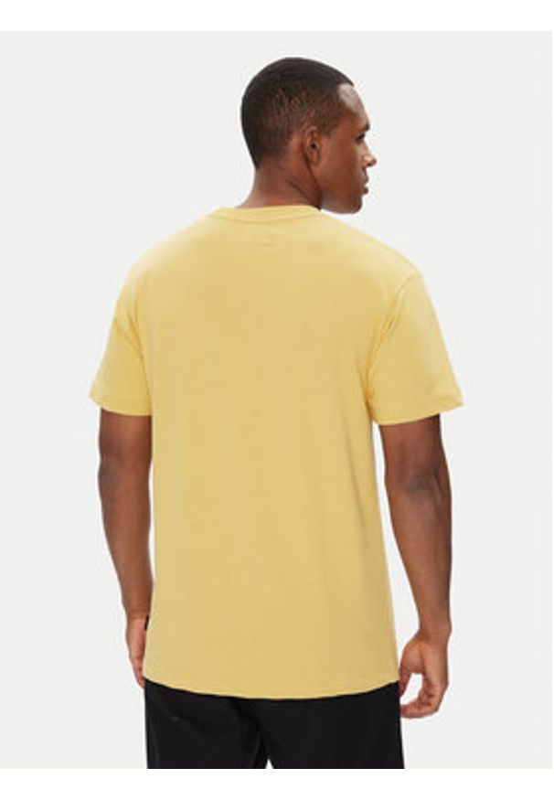 DC Shoes T-Shirt ADYKT03246 Żółty Regular Fit. Kolor: żółty. Materiał: bawełna