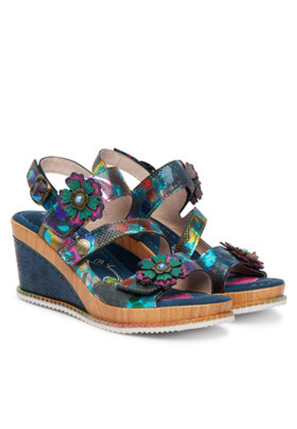 Laura Vita Sandały Ballon 22 Kolorowy. Materiał: skóra. Wzór: kolorowy