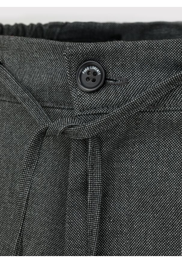 Pako Lorente - PAKO LORENTE – Męskie spodnie w kolorze szarym. Okazja: na co dzień. Kolor: szary. Materiał: poliester, elastan, wiskoza. Wzór: melanż. Sezon: jesień. Styl: casual