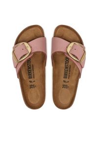 Birkenstock Klapki Madrid Big Buckle 1024039 Różowy. Kolor: różowy. Materiał: skóra, nubuk