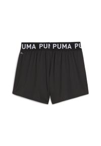 Puma - Damskie szorty z dzianiny 3" PUMA STRONG PUMA Black. Kolor: czarny. Materiał: dzianina. Sport: fitness