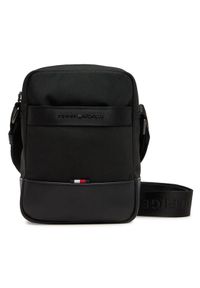 TOMMY HILFIGER - Tommy Hilfiger Saszetka Th Nylon Travel Mini Reporter AM0AM13472 Czarny. Kolor: czarny. Materiał: materiał