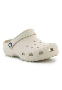 Chodaki Crocs Classic Clog K Jr 206991-2Y2 beżowy. Kolor: beżowy. Materiał: materiał. Styl: klasyczny