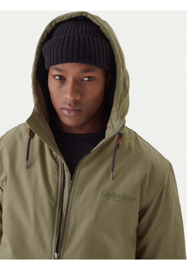 Quiksilver Kurtka przejściowa June Battle EQYJK04172 Zielony Regular Fit. Kolor: zielony. Materiał: syntetyk