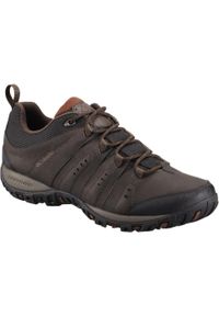 columbia - Buty Trekkingowe Męskie Columbia Woodburn II Waterproof. Kolor: brązowy. Materiał: materiał