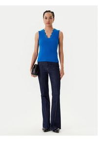 Morgan Top 251-DADILO Niebieski Slim Fit. Kolor: niebieski. Materiał: wiskoza #3