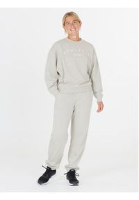 Athlecia Bluza Asport W Crew Neck EA233346 Beżowy Regular Fit. Kolor: beżowy. Materiał: syntetyk, bawełna #4