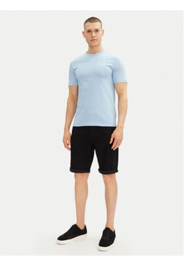 Calvin Klein Jeans T-Shirt LV040HM265 Niebieski Regular Fit. Kolor: niebieski. Materiał: bawełna