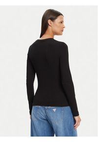 Guess Jeans Bluzka W4YI22 J1314 Czarny Regular Fit. Kolor: czarny. Materiał: bawełna #4