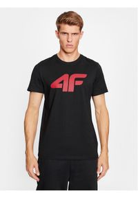 4f - 4F T-Shirt 4FAW23TTSHM0877 Czarny Regular Fit. Kolor: czarny. Materiał: bawełna #1