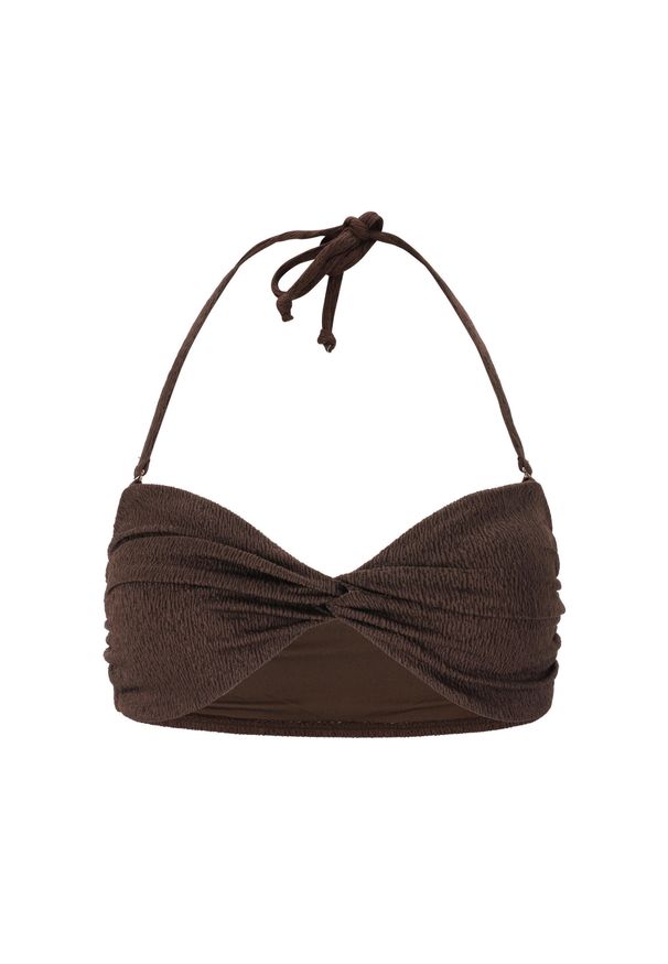 Damski top do kostiumu kąpielowego Athlecia Larinie. Kolor: pomarańczowy, brązowy, wielokolorowy