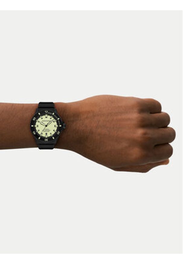 Emporio Armani Zegarek Sea Explorer AR60085 Czarny. Kolor: czarny. Materiał: syntetyk
