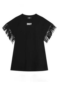 DKNY Sukienka codzienna D32880 S Czarny Regular Fit. Okazja: na co dzień. Kolor: czarny. Materiał: bawełna. Typ sukienki: proste. Styl: casual #3