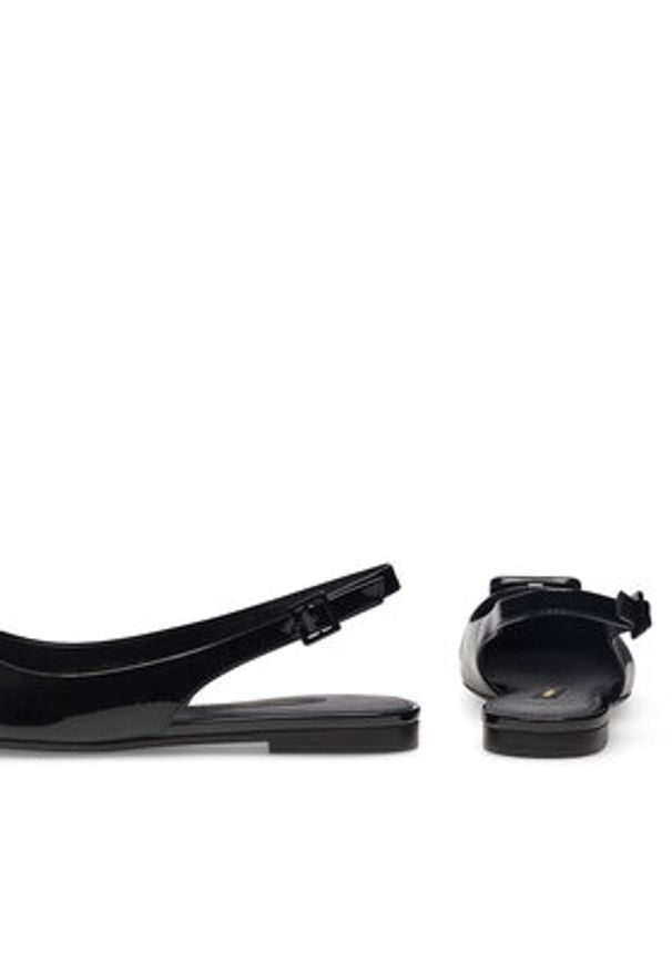 Gino Rossi - GINO ROSSI Baleriny AGORA-V1166-01-1 Czarny. Kolor: czarny. Materiał: lakier, skóra