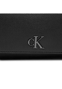 Calvin Klein Jeans Torebka Minimal Monogram Ew K60K612233 Czarny. Kolor: czarny. Materiał: skórzane