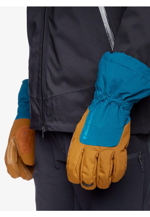 Rękawice narciarskie Black Diamond Glissade Gloves. Kolor: niebieski, wielokolorowy, brązowy, zielony. Sezon: zima. Sport: narciarstwo