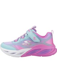 skechers - Buty SKECHERS COSMIC GLOW Niebieski. Okazja: na co dzień. Kolor: niebieski, wielokolorowy, fioletowy. Szerokość cholewki: normalna #2