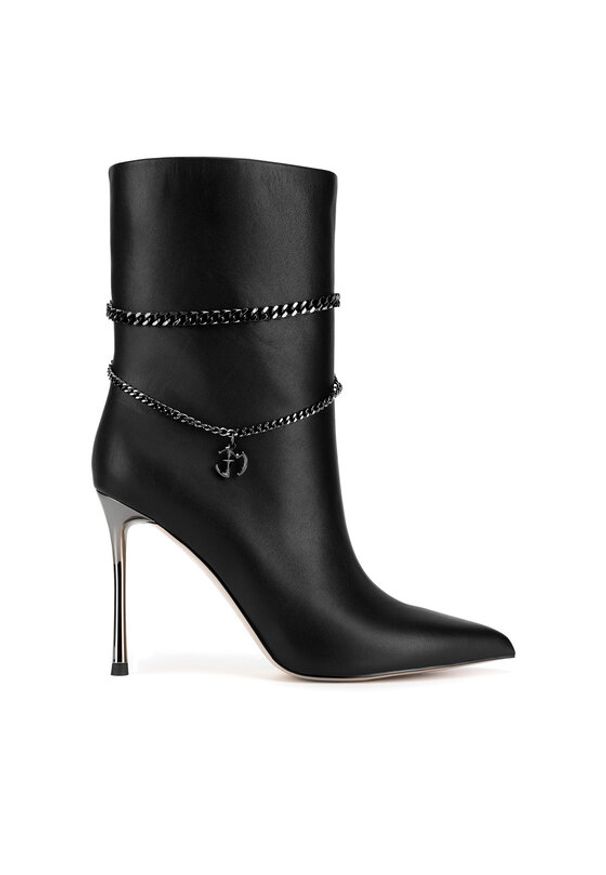 Eva Minge Botki HESSA-TO926-201 Czarny. Kolor: czarny. Materiał: skóra