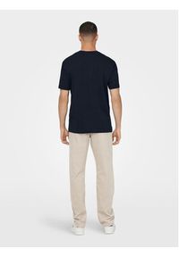 Only & Sons T-Shirt 22025208 Granatowy Regular Fit. Kolor: niebieski. Materiał: bawełna #3