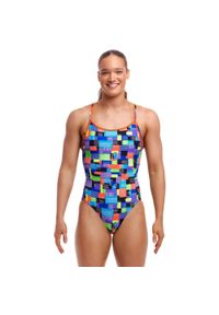 Strój kąpielowy jednoczęściowy FUNKITA Chip Set - Diamond Back. Kolor: wielokolorowy, niebieski