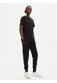 Kappa Spodnie dresowe 303MKI0 Czarny Regular Fit. Kolor: czarny. Materiał: bawełna #3