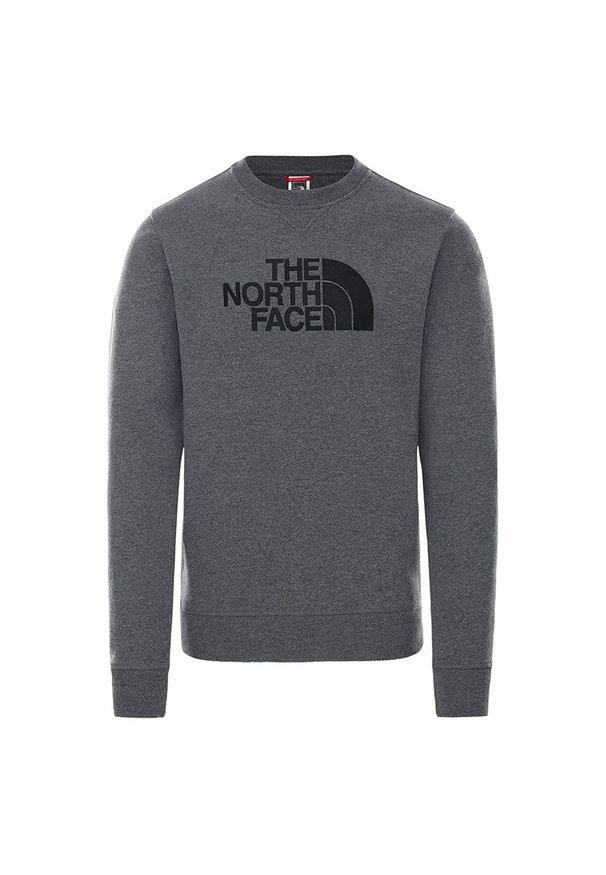 Bluza The North Face Drew Peak Crew 0A4SVRGVD1 - szara. Kolor: szary. Materiał: bawełna. Styl: elegancki. Sport: wspinaczka