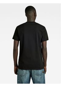 G-Star RAW - G-Star Raw T-Shirt Distressed D24365-336 Czarny Regular Fit. Kolor: czarny. Materiał: bawełna