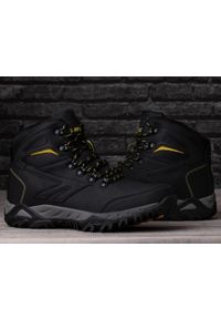 Hi-tec - Buty trekkingowe męskie Hi-Tec Medin Mid. Wysokość cholewki: za kostkę. Zapięcie: sznurówki. Kolor: czarny. Materiał: guma, syntetyk, materiał. Szerokość cholewki: normalna. Sport: turystyka piesza