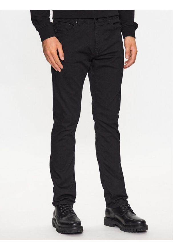 Karl Lagerfeld - KARL LAGERFELD Jeansy 265840 533831 Czarny Regular Fit. Kolor: czarny