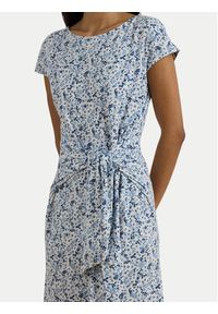 Lauren Ralph Lauren - LAUREN RALPH LAUREN Sukienka codzienna 200P09120001 Niebieski jasny Slim Fit. Okazja: na co dzień. Kolor: niebieski. Materiał: bawełna. Typ sukienki: proste. Styl: casual #4