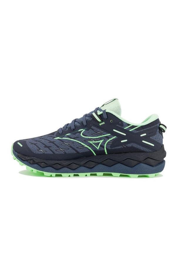 Buty do biegania męskie Mizuno Wave Mujin 10. Kolor: niebieski. Materiał: syntetyk, materiał. Szerokość cholewki: normalna. Model: Mizuno Wave. Sport: bieganie