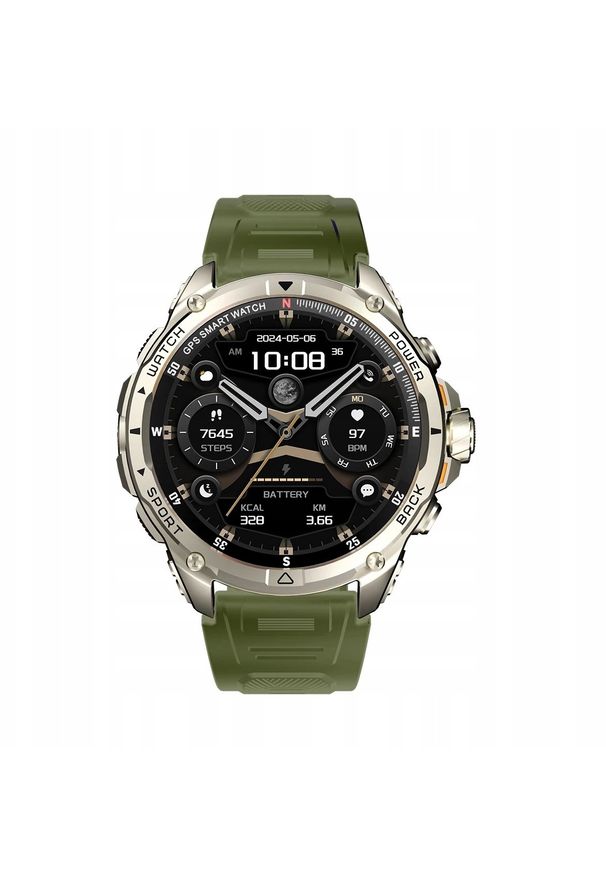 Smartwatch Kumi ZEGAREK SMARTWATCH MĘSKI Z ROZMOWAMI Kompas bateria 470mAh 170 Trybów GPS. Rodzaj zegarka: smartwatch