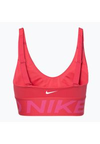 Biustonosz treningowy Nike Pro Indy Plunge. Kolor: różowy