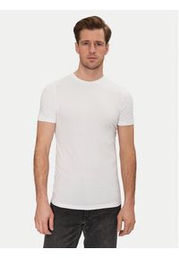 Resteröds Komplet 2 t-shirtów 27040 2 Biały Slim Fit. Kolor: biały. Materiał: wiskoza #8