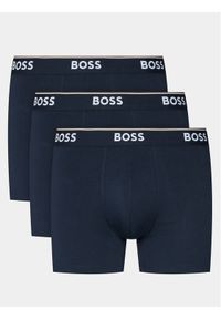 BOSS - Boss Komplet 3 par bokserek 50475282 Niebieski. Kolor: niebieski. Materiał: bawełna #1
