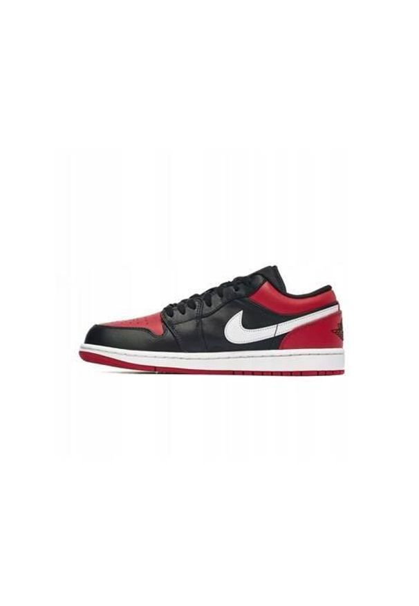 Buty do chodzenia męskie Nike Air Jordan 1 Low. Zapięcie: sznurówki. Kolor: wielokolorowy. Materiał: guma, skóra, tkanina. Szerokość cholewki: normalna. Model: Nike Air Jordan. Sport: turystyka piesza