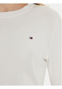 TOMMY HILFIGER - Tommy Hilfiger Bluzka WW0WW44984 Écru Regular Fit. Materiał: syntetyk #2