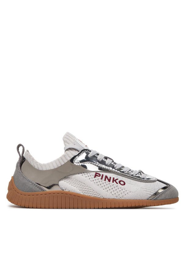 Pinko - PINKO Sneakersy Reby 03 SS0061 T026 Szary. Kolor: szary. Materiał: materiał