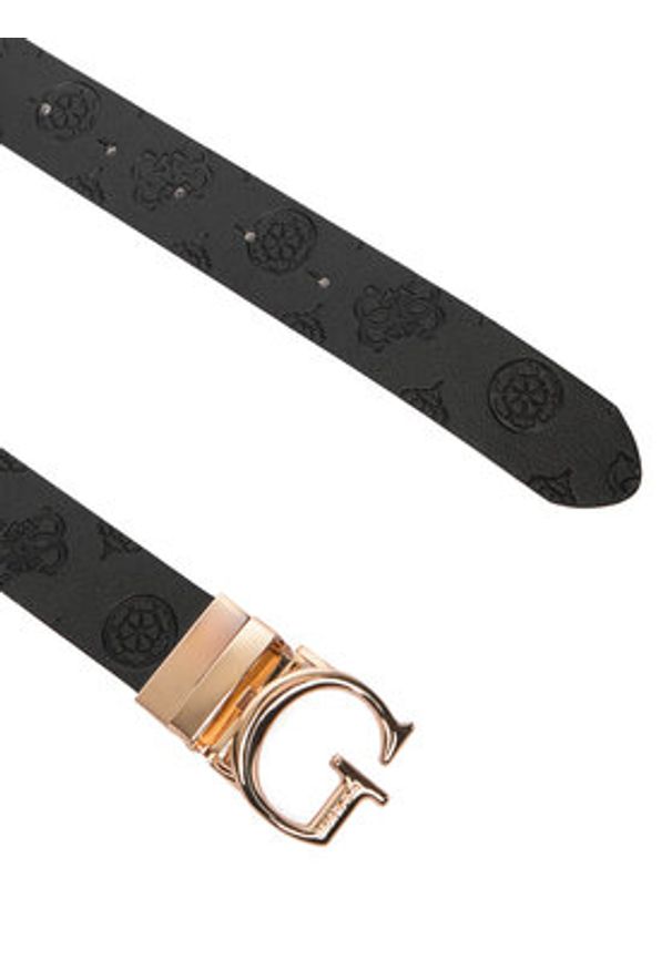 Guess Pasek Damski BW7861 P3430 Beżowy. Kolor: beżowy. Materiał: skóra