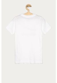 Nike Kids - T-shirt dziecięcy 122-170 cm. Okazja: na co dzień. Kolor: biały. Materiał: bawełna, dzianina. Wzór: nadruk. Styl: casual #2