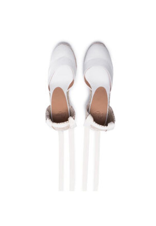 Castañer Espadryle Carina/8/001 020962-200 Biały. Kolor: biały. Materiał: materiał
