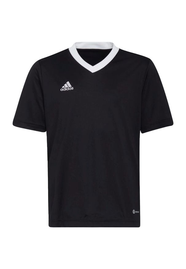 Adidas - Koszulka piłkarska dla dzieci adidas Entrada 22 Jersey. Kolor: czarny. Materiał: poliester. Sport: piłka nożna