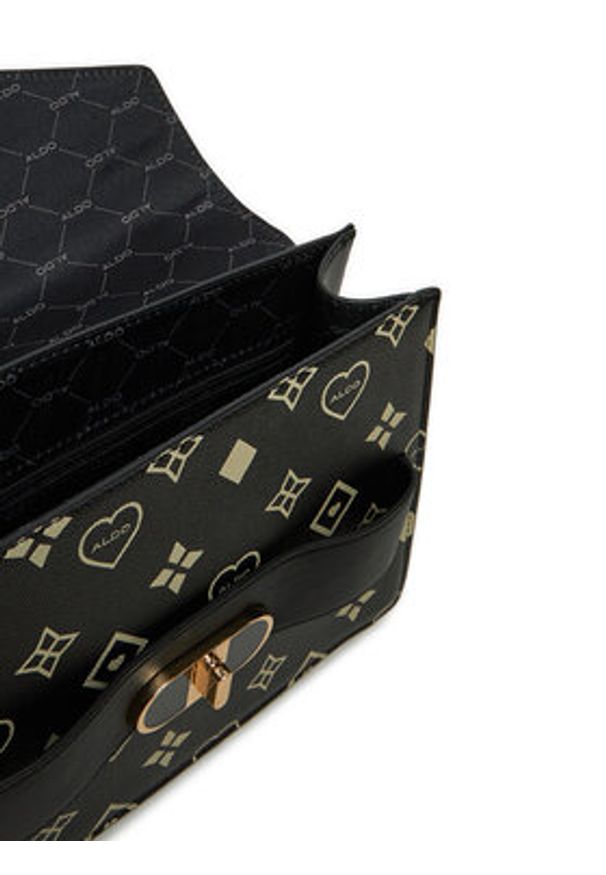 Aldo Torebka Elalaberiel 13901694 Czarny. Kolor: czarny. Materiał: skórzane